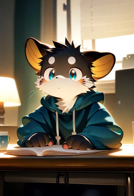 (zuppu11), xi410, 748cm, alens, nyalia, kyomu, youlichu, 1boy, solo, furry, cute, kemono, masterpiece, best quality, very awa, very aesthetic, absurdres