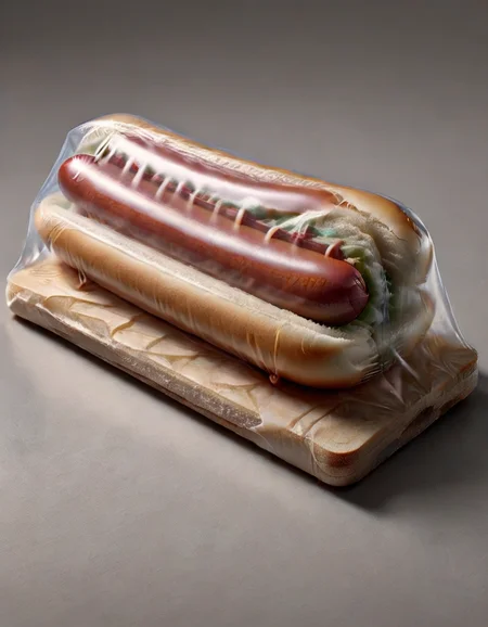 a hotdog, made of ral-shrnkwrp <lora:ral-shrnkwrp:1>