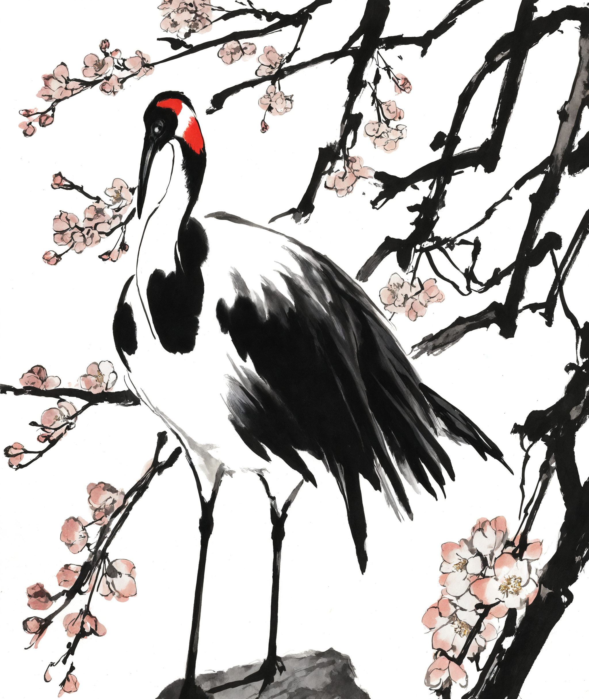 solo, white background, flower, no humans, shadow, bird, animal, branch, animal focus, crane \(animal\)
traditional media,
<lora:freehandink_NOOB1.0_V-PRED:1>
masterpiece, best quality, newest, absurdres, highres