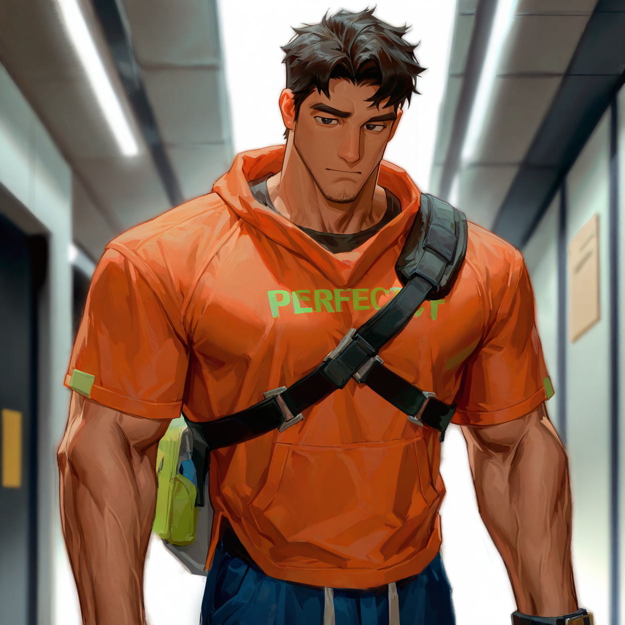 <lora:BAG_MAN_BEYOND-05:.7>bag_man_beyond
,male focus, muscular male, muscular male, bara, mature,  bara, mature, aixiwuganda_(20222192), very awa, masterpiece, best quality, absurdres, newest, perfect quality, detailed background, intricate details,
<lora:slider_Body Type_alpha1.0_rank4_noxattn_last:3><lora:Anime Summer Days 2 Style SDXL_LoRA_Pony Diffusion V6 XL:.6><lora:slider_cfg_scale_boost:.7><lora:Artist6p:.55>, Artist6p, Artist04p,<lora:slider_il_brightness_slider_d1:-1><lora:slider_il_contrast_slider_d1:-1><lora:slider_DarkSlider1.2_alpha1.0_rank16_full_300steps:-.6>