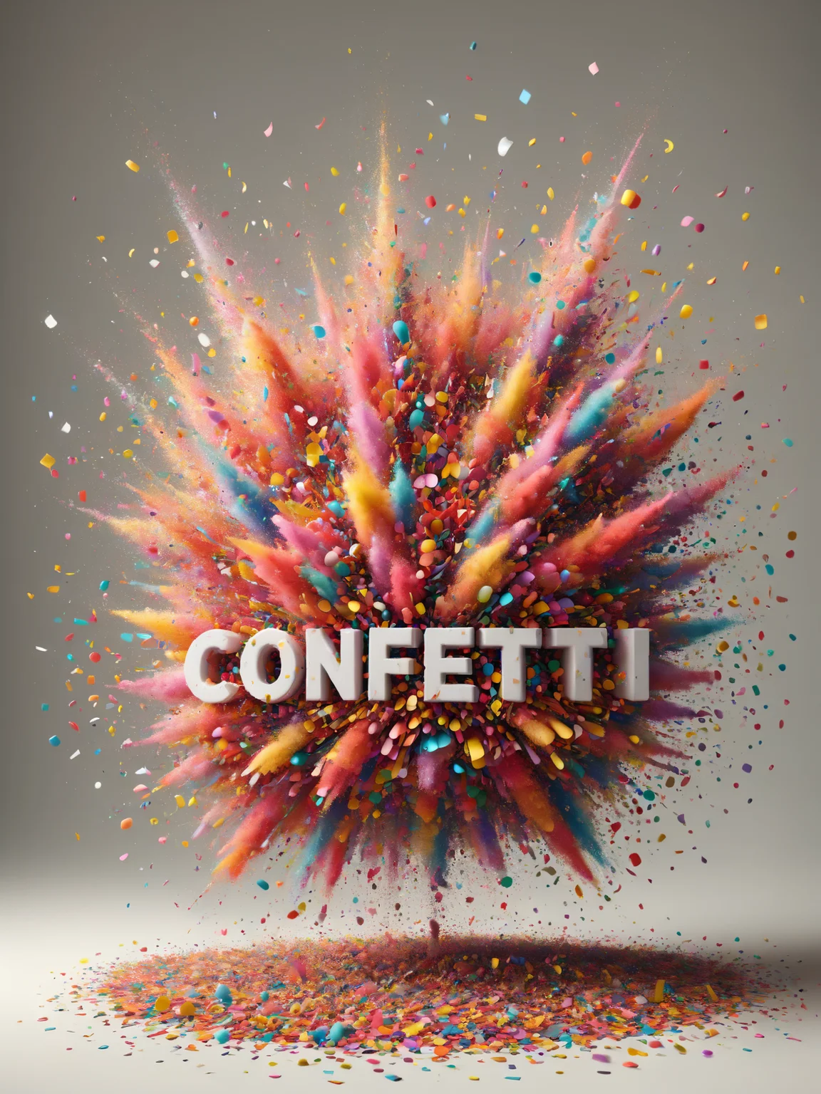 floating text "confetti" made of mad-confetti-explosion <lora:Confetti_Explosion_SDXL:0.8>, (masterpiece:1.2), best quality, (hyperdetailed, highest detailed:1.2), high resolution textures