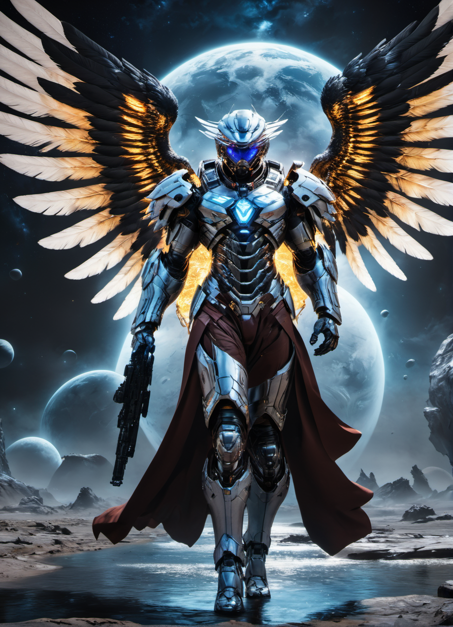 hyperdetailed photography,winxl,man,(robe),(scifi wings),holding a weapon,full armor,ambient,epic,masterpiece,8k uhd,awardwinning,trending on artstation and deviant art,official art,private press,raw photo,  <lora:winxl-step00000350:0.8>
