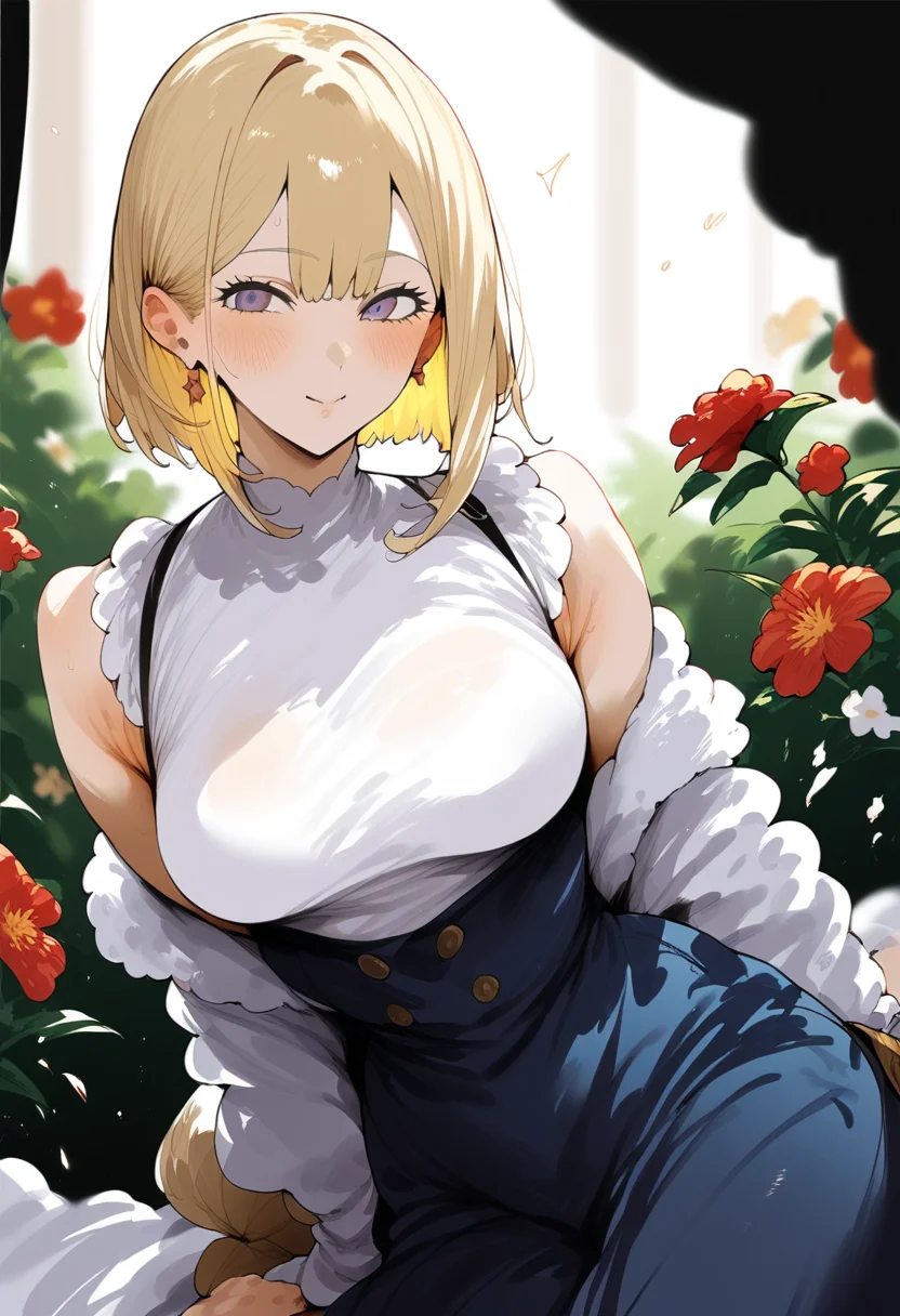 tss, score_9, score_8_up, score_7_up, score_6_up, source_anime, <lora:STS 0.4v:1>,
1girl, solo, breasts, blurry background, flower, blurry,