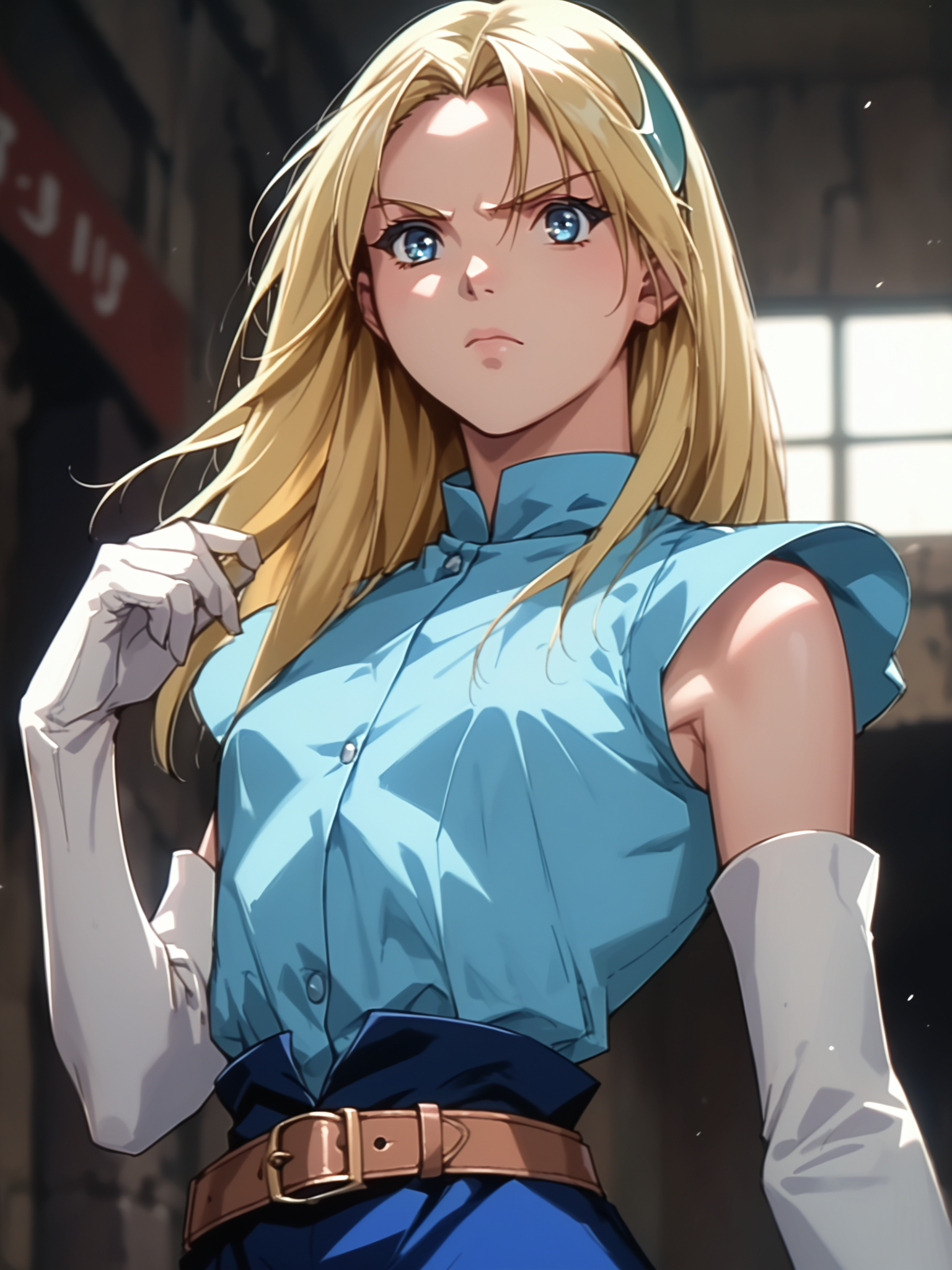 <lora:happy_tentacle-sharon-v0.3-000010:0.9>, ht_sharon, crescent hair ornament, blue dress, belt, elbow gloves, white gloves, blue eyes , cowboy shot, 1girl, (petite:1.2), solo focus, disgusted, rolling eyes, (looking at viewer:1.1), , (depth of field:0.8), , [(realistic, photorealistic:1.2):(realistic:1.3):22], [(3d:1.2)::10], <lora:LUUNA's Lunas-NijiJourney-SDXL-B2:0.5>, nijijourney, <lora:prgfrg23's Counterfeit-V3.0 Style SDXL_LoRA_Pony Diffusion V6 XL:0.35> <lora:Shed_The_Skin's StS_age_slider_v1_initial_release:-1>, score_9, score_8_up, score_7_up, score_6_up, score_5_up, score_4_up,