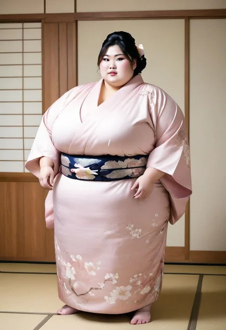 bloated ssbbw asian biggest breast ,kimono,fattest obese,too meaty,too busty,too booty,transcended physique,sumo