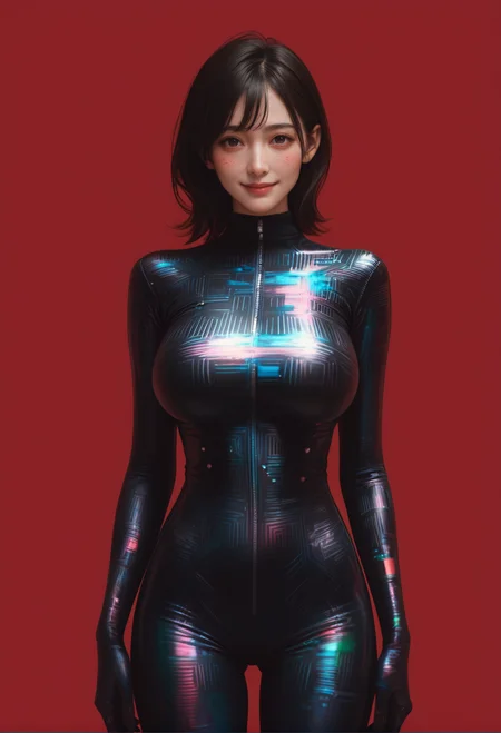 1girl,cowboy shot,red background,,ruanyi1047,bodysuit,glitch,abstract,
<lora:1047 bodysuit_v1_pony:1>, score_9, score_8_up, score_7_up, score_6_up, score_9, score_8_up, score_7_up, score_6_up source_anime, blush, 1girl, seduce smile, perfect body , natural huge breasts