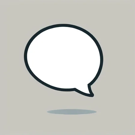 speech bubble cartoon, solid white background, flat, clipart, illustration