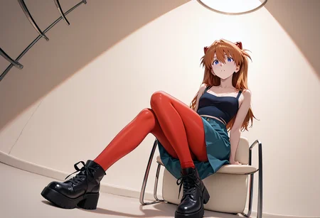 exagg3rat3dp0s3, 1girl, Soryu Asuka Langley, casual wear, full body, sitting, exaggerated pose, dynamic pose
detailed background, great lighting, dynamic angle,
masterpiece, best quality, amazing quality