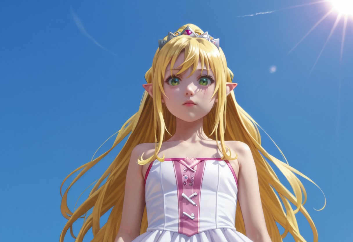 score_9, score_8_up, score_7_up, (((from Front and from below))),
at the beach, sun goes down,3female
1, Yue, blonde hair, very long hair, red eyes,
2, Liliana, long hair, blonde hair, ponytail, tiara, green eyes,
3, Tio, yellow eyes, pointy ears, black hair, hair ornament,