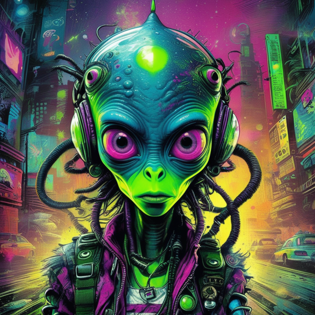 drawix9 punk alien, cinematic, expressive, very detailed<lora:drawix9:1>