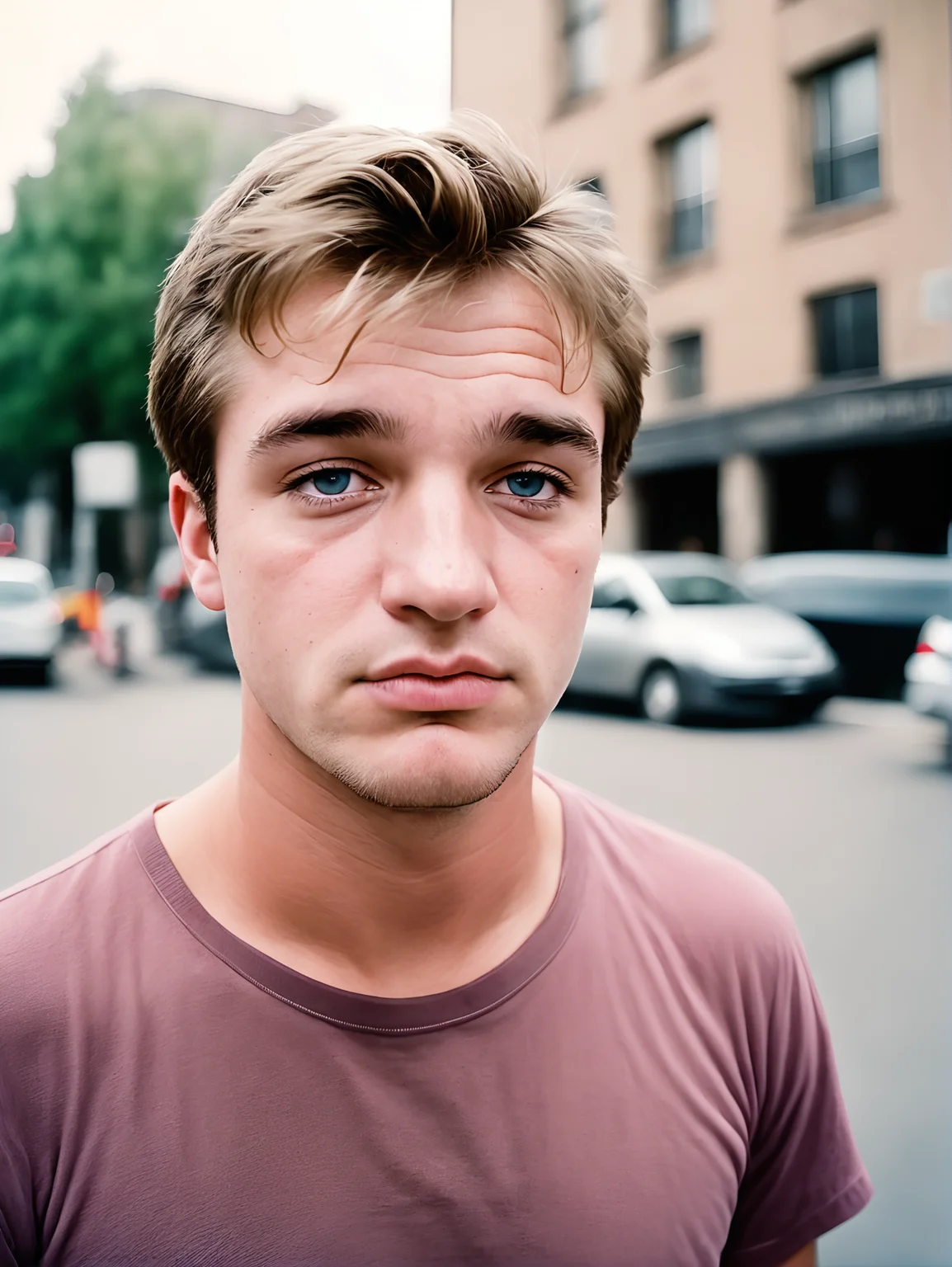 michaelsynth:0.3 man portrait, closeup:2, face focus, in the city, neutral expression