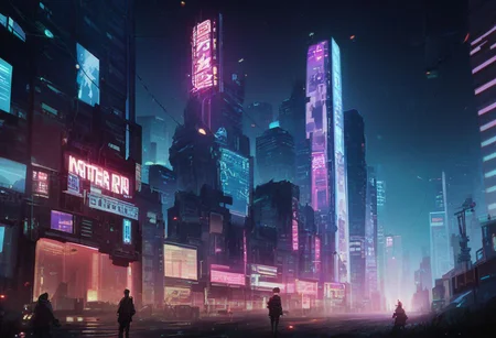 score_9, score_8_up, score_7_up, score_6_up, score_5_up, score_4_up ,(masterpiece, best quality, highres:1.2),source_anime,ncrender,outdoors,cyberpunk,cityscape,digital realm,neon lights,wireframe