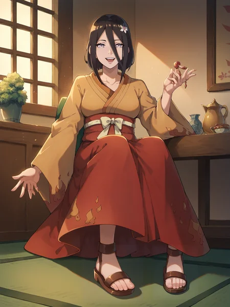 erfect Hands,Perfect feet, score_9, score_8_up, score_7_up, score_6_up, score_anime,1girl,<lora:hyuuga_hanabi2-000005:0.9>, hyuuga hanabi,uppe body,indoors, hyuuga hanabi's kimono \(kimono\),sandals,looking at viewer, <lora:Smooth_Anime_2_Style_SDXL_LoRA_Pony_Diffusion_V6_XL:0.9>,<lora:Perfect Hands:0.8>