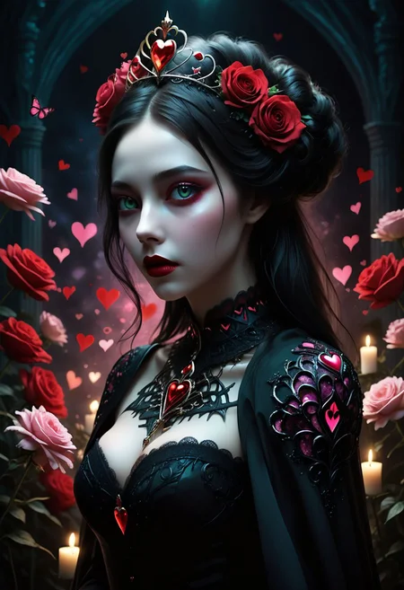 Wonderful woman
You are a dangerous woman
You merge and confuse me
You look for me and then you get lost like this
I don't know love is war or peace
Or collaboration and great participation
Queen of hearts among a thousand colors
You are the most beautiful and my star of the night
Queen of Hearts
I dress you in flowers
I swear to you love but not eternal loyalty
You love me, but you love me, but you love me
Or maybe yes or no, oh, you love me
It happens, all hell happens
Because bitter love is a wonderful and mental sea
And my heart feels bittersweet in my throat
You leave me and then you let yourself go and then come back
Queen of Hearts
Among a thousand colors
You are always more beautiful and my star of the night
Queen of flowers
Love strategist
You move feline with the certainty of your sex
Oh, and you love me, but you love me, but you love me
You say you love me, you don't know if you love me
You love me, you don't love me but you love me
You say you love me you don't know if you love me, uoh
Queen of hearts send me out like this
But pink begets pink
And a thorn begets a thorn
And I live among a thousand temptations
And sinful thoughts
P-p-p-p-why every story
It's a butterfly in swaddling clothes
Which transforms, transforms us
Otherwise it won't grow
And it transforms, it transforms us
Queen of Hearts
Give joys and sorrows
I give them too if I don't feel good about myself
Poison of love
pureerosface_v1,DonMn1ghtm4reXL