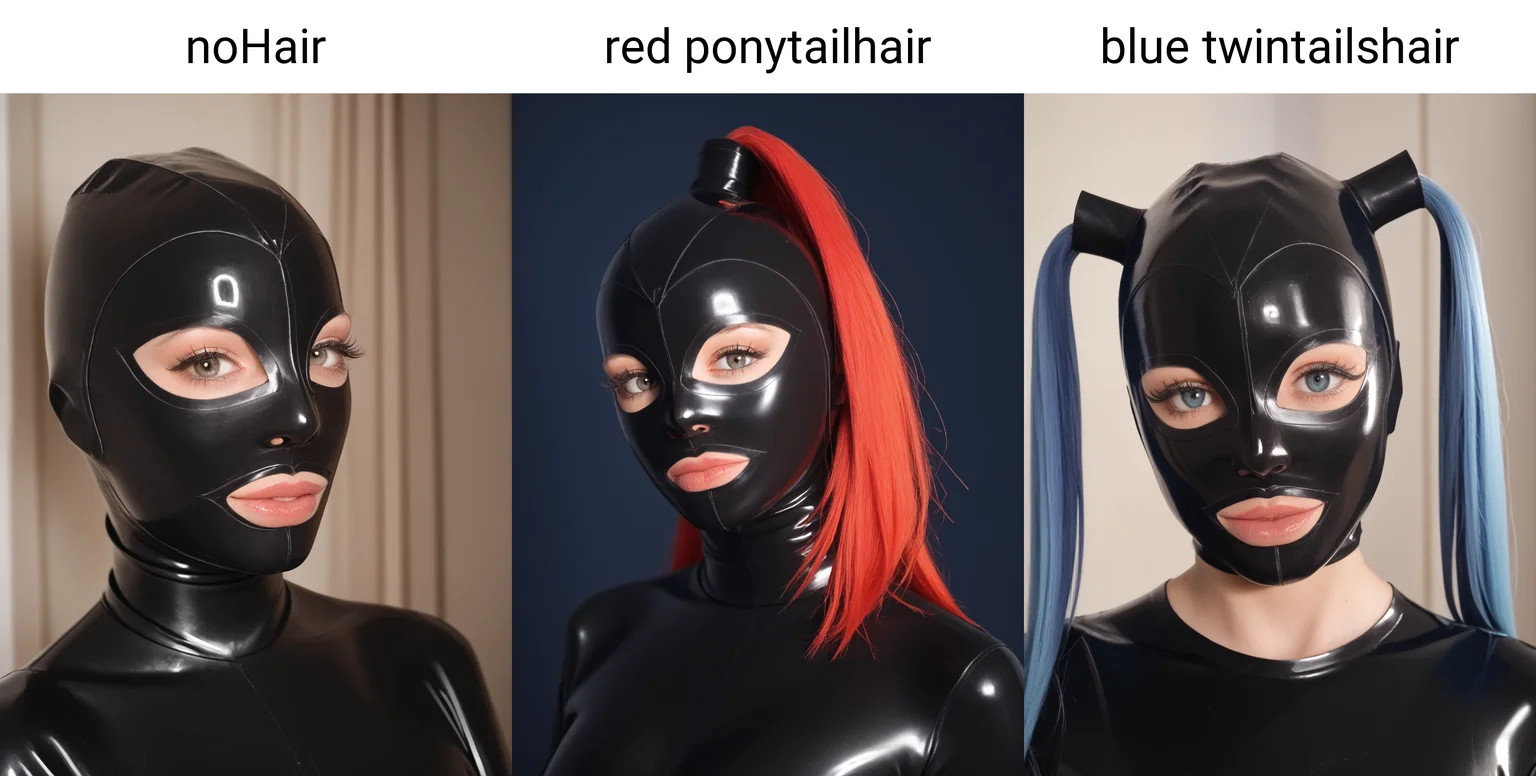Hyperrealistic art source_cartoon, score_9, score_8_up, score_7_up, score_6_up, score_5_up,  
BREAK, 1girl, well lit,  <lora:latexHoodPonyV3:1>,black latexhood,  noHair, portrait,  latex catsuit,  looking at the viewer