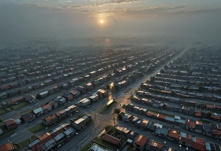 realistic, RAW photo, high quality, Stable_Yogis_PDXL_Positives, <lora:Big_Liminal:1.0> liminal, atmospheric, fog, sunrise, sunset, vanishing point of a huge <lora:Space_Worlds_Minis_2poetic:0.5> swminis2, made of , in , <lora:CW_03beta_xlc:0.2> kato, b07, b08, street, high vast city with <lora:TQ_-_Stained_Glass_XL:0.9>,twilight night, in <lora:csm-artstyle:0.1> csm art-style, featuring <lora:teslapunkXL:0.4>