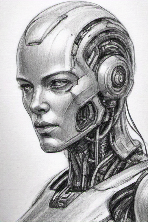 <lora:PE_PencilDrawing:0.8> PEPencilDrawing,drawing,realistic,
robot,cyborg,mecha