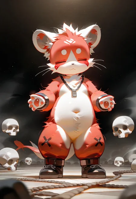 takefujif0x, xi410, 748cm, alens, nyalia, kyomu, youlichu, memento mori, 1boy, solo, furry, cute, kemono, masterpiece, best quality, very awa, very aesthetic, absurdres, sensitive, full body