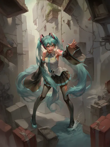 score_9, score_8_up, score_7_up, score_6_up, score_5_up,   <lora:4byssXLP:1> 4byss, hatsune miku,