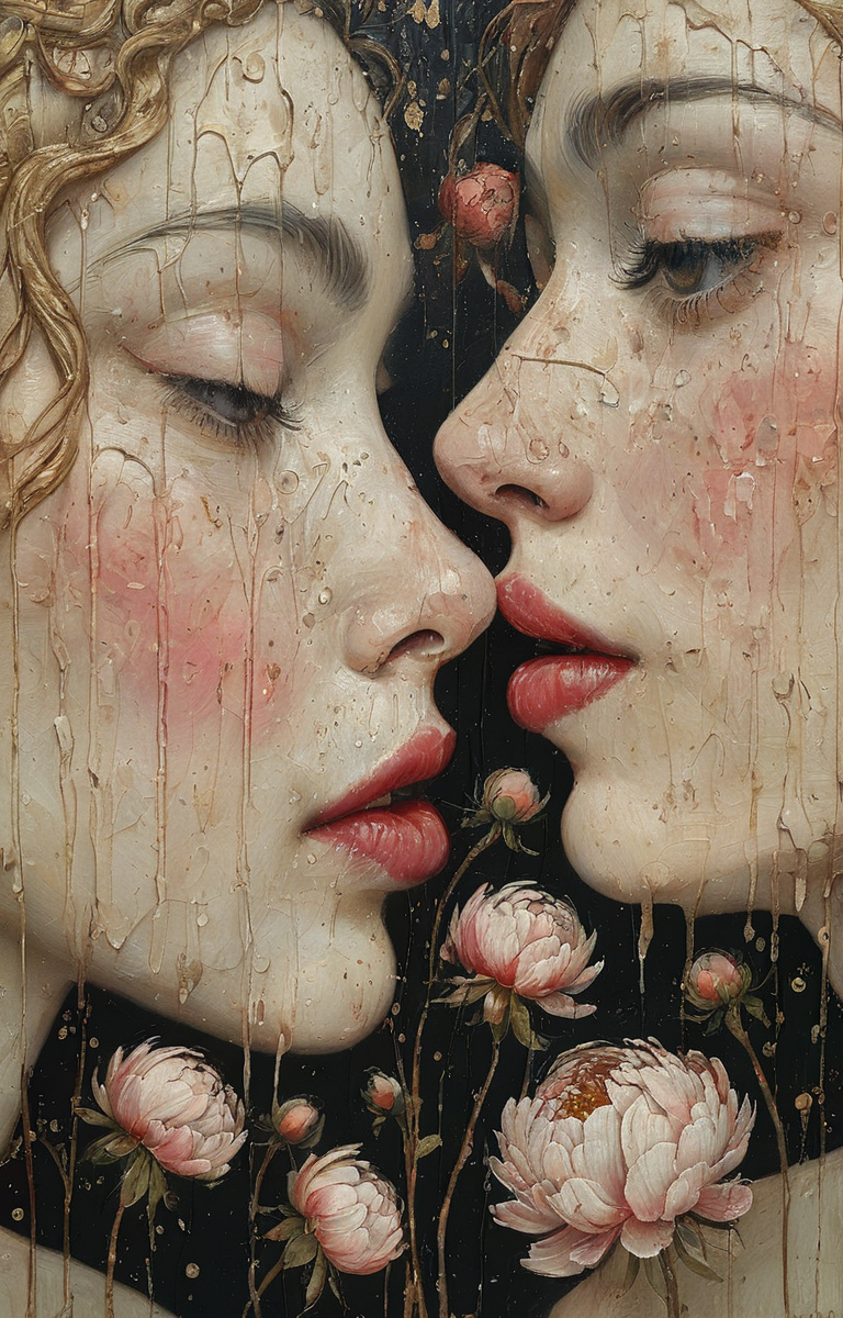 masterpiece,best quality,<lora:tbh45-sdxl:0.9>,illustration, decaying peonies