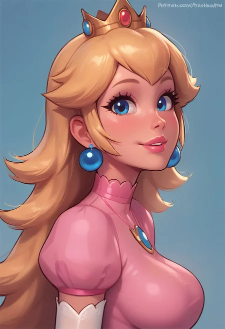 score_9, score_8_up, score_7_up, score_6_up, princess peach, turning to face viewer, head tilt, 1 girl, seductive smile, looking at viewer, sexy revealing outfit, kinky, adorable, petite, side view, looking at viewer, round face, 18 years old, cutest girl in the world