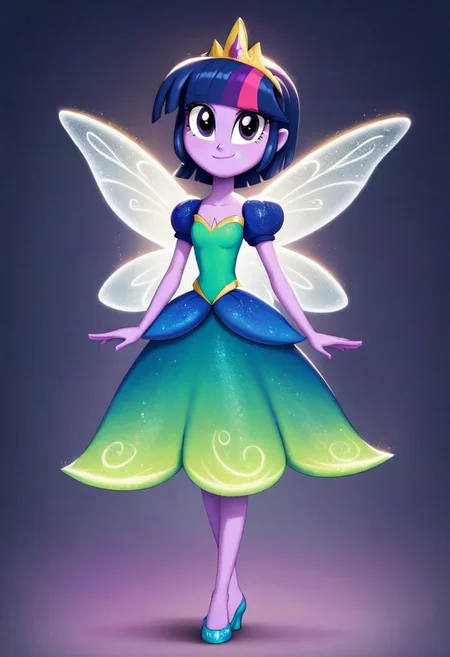 score_9, score_8_up, score_7_up, score_6_up, source_cartoon, rating_safe, My Little Pony Equestria Girls, little Twilight Sparkle, solo, 1girl, little princess girl, short hair with crown hairband, smile, childhood, greetings looking at viewer, detailed eyes, garden, canterlot, fairy tale, princess dress, cartoon style, 2D style, <lora:age_slider_v4:-4>, full body, absurdres,  CSPNY1, easynegative, ng_deepnegative_v1_75t, hattiezazu, digital art, soft light,perfect hands