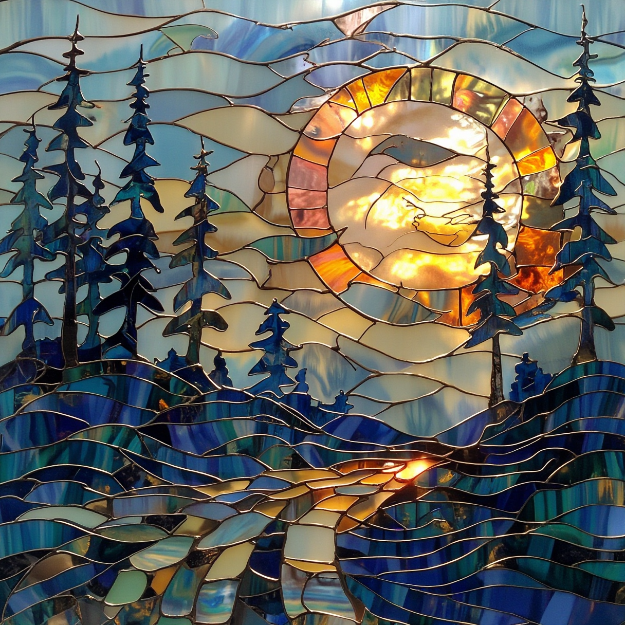 Landscape, sunset