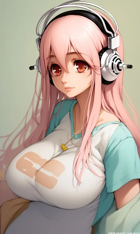 <lora:PONY_character_super_sonico:1>,super_sonico,headphones,large breasts,, score_9, score_8_up, score_7_up, score_6_up, score_5_up, score_4_up