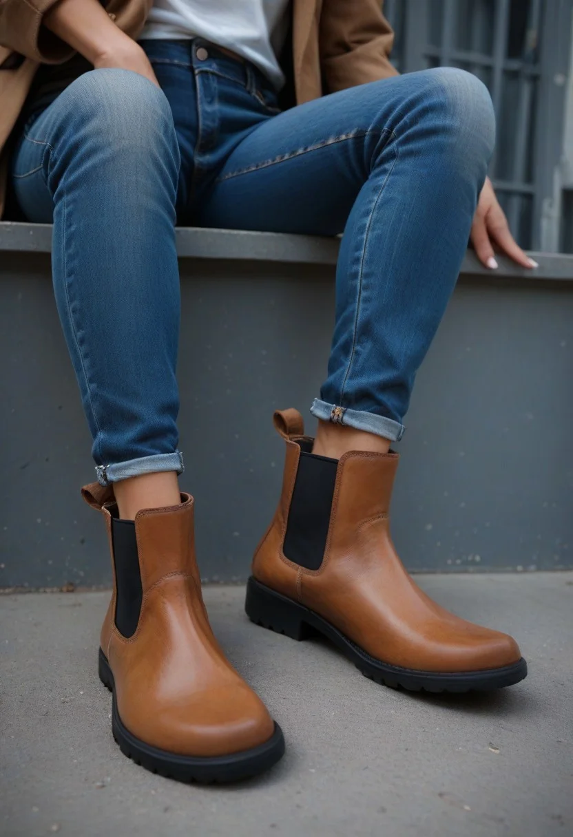 score_9, score_8_up, score_8_up
BREAK
(brown), (chelsea boots), foot focus, (ankles visible), jeans