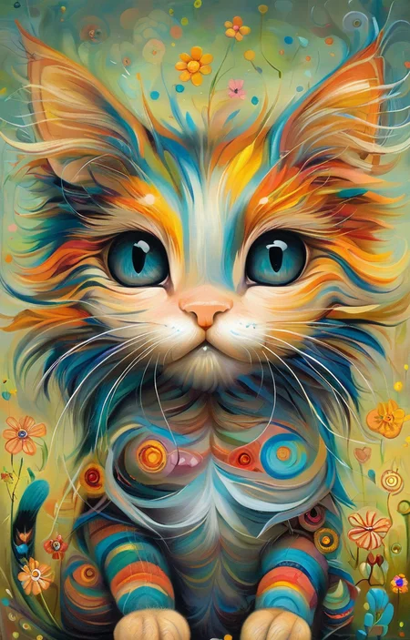 masterpiece,best quality,<lora:tbh158-sdxl:1>,illustration,style of Jeremiah Ketner, cute Mainecoon cat