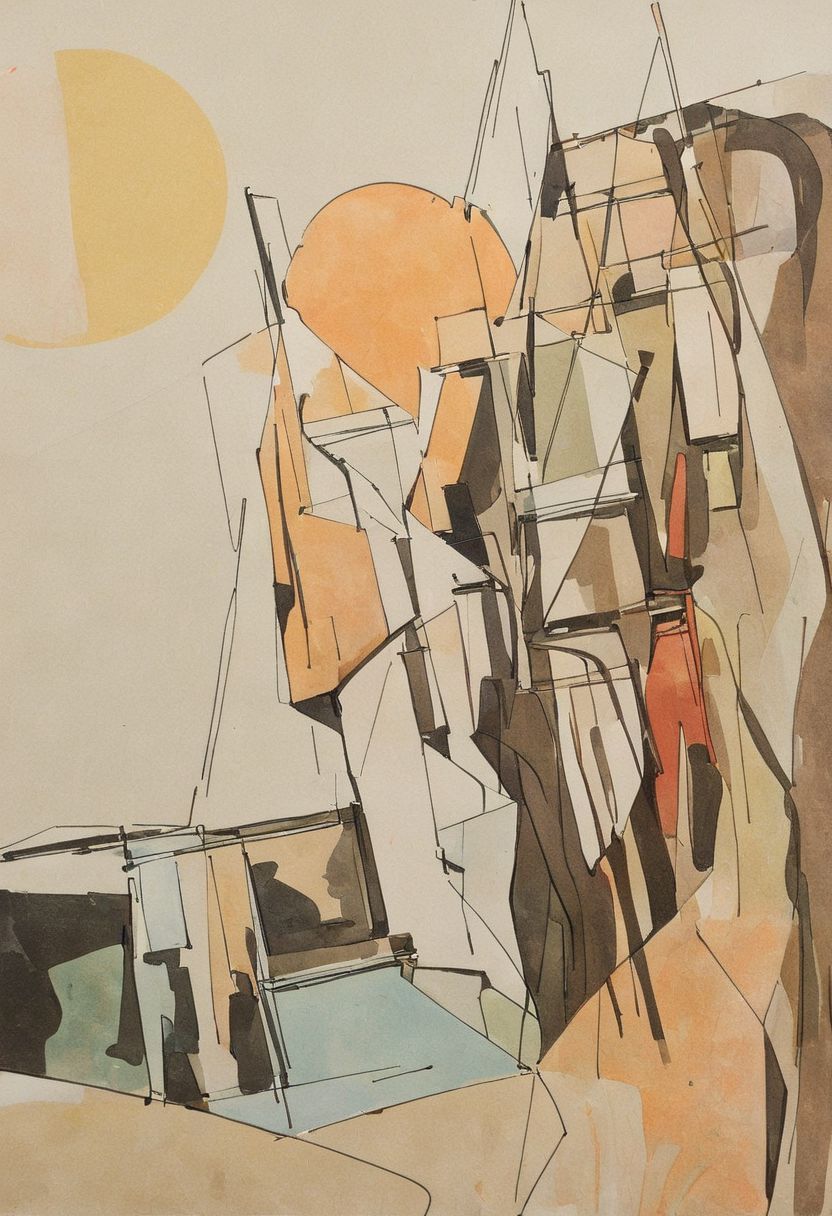 (Silhouette of a house on the cliff beside coast, flat painting background:1.5),
(abstract painting, impressionism, watercolor, oil painting brushstrokes, oil painting texture:1.3),
(brutalist architecture, BRIGHT green AND DARK BROWN color palette, curve LINE, circle, ellipse, core), AK, abstract, deconstruction, geometry, geometric composition,paint painting,harmonious colors, black frame,rectangle, tilt, flat painting, framex, horizontal, Constructivism, Fauvism, LW, Architecture sketch