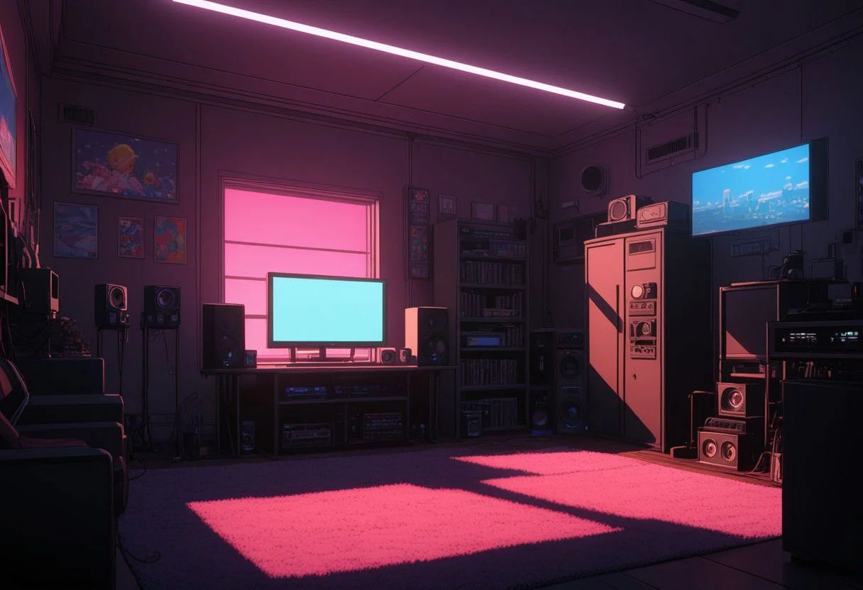 (Lo-Fi Room:1.2), UHD, 8k, F2.5, amazing shading, amazing lighting, anime, masterpiece, ultra detailed