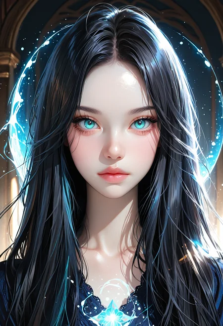 lazypos, 1girl, solo, black hair, looking at viewer, magic, long hair, closed mouth, portrait, blue eyes, glowing, hand up, aqua eyes, forehead, eyelashes, casting spell, korean woman
<lora:DetailedEyes_V3:1> <lora:KoreanStyleSDXLvpred10:1> AiKoreanStyle, lips, korean, asian <lora:KRGRL-IL:1>