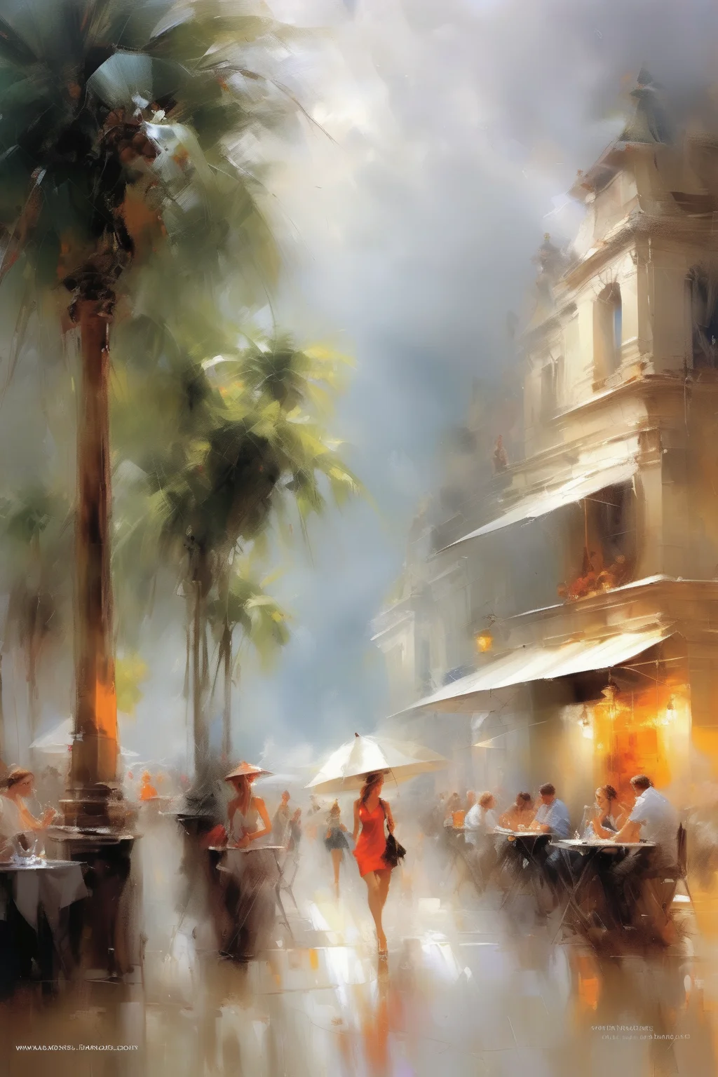 <lora:Willem Haenraets Style:1>Willem Haenraets Style - Busy week. Strong thunderstorms will join the tropical heat