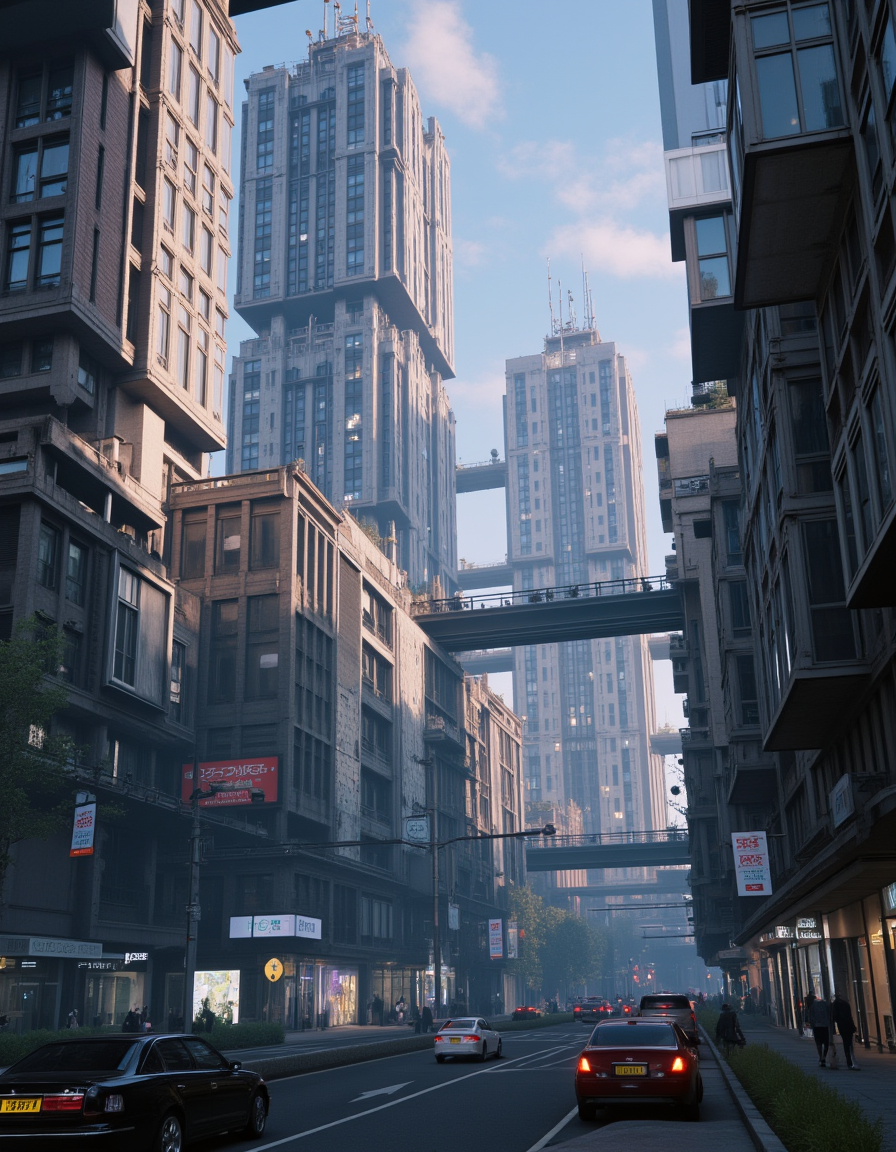 <lora:City_Worlds_01_Effects_fluxc:1> citybkg, cyberpunk, cyberpunk city, design buildings, t1, t2, t3, fantasy, t10, bokeh,
