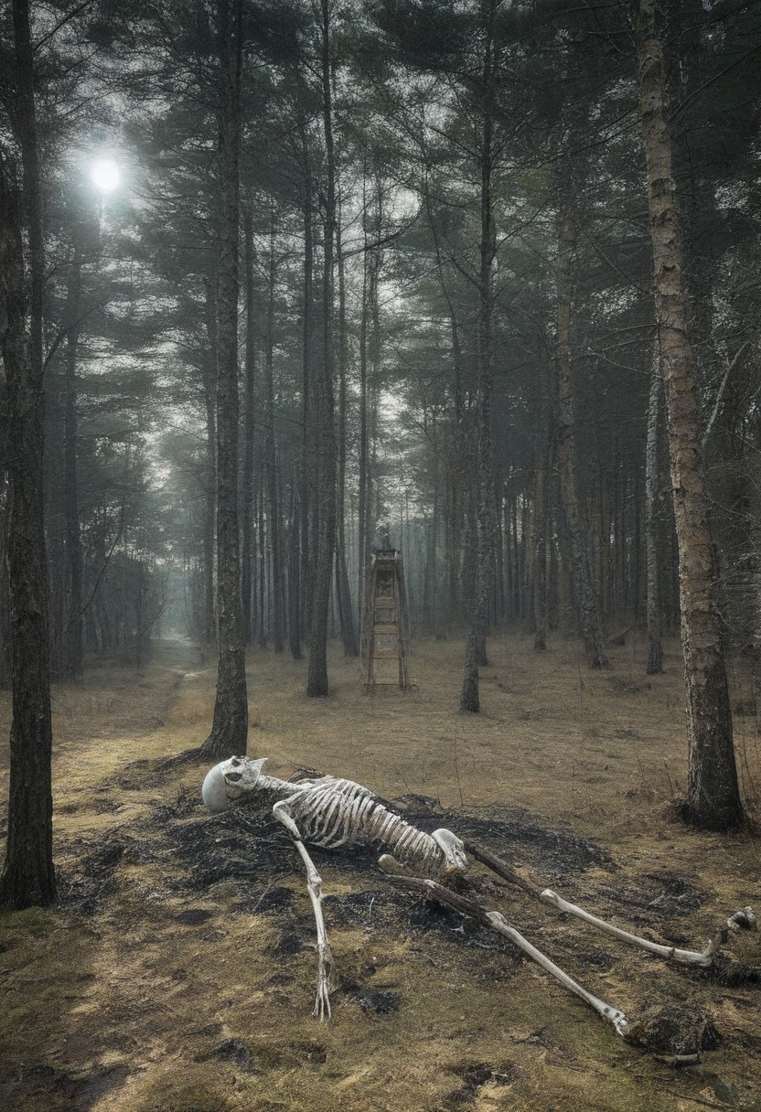 Caspar David Friedrich (romanticism), Pine barrens with charred tree skeletons, birch bark peeling scrolls, napoleonic-era signal tower,corncrake in tall grass.,Art painting by Makoto Shinkai and Fiona Staples and Tran Nguyen, featured on Caravaggio,,
artstation trending, macro lens, volumetric light,
<lora:Illustration_Insanity:0.3>,
<lora:dreamshaperXL10_lora:0.7>,
<lora:extremely_detailed:0.3> extremely detailed,
<lora:DetailMaximizer:0.3>,, Surrealism art style, dreamlike and irrational imagery, explores the unconscious mind, juxtaposition of unlikely elements, challenges reality and logic