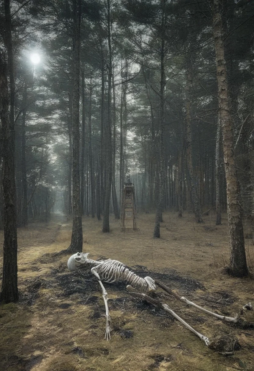 Caspar David Friedrich (romanticism), Pine barrens with charred tree skeletons, birch bark peeling scrolls, napoleonic-era signal tower,corncrake in tall grass.,Art painting by Makoto Shinkai and Fiona Staples and Tran Nguyen, featured on Caravaggio,,
artstation trending, macro lens, volumetric light,
<lora:Illustration_Insanity:0.3>,
<lora:dreamshaperXL10_lora:0.7>,
<lora:extremely_detailed:0.3> extremely detailed,
<lora:DetailMaximizer:0.3>,, Surrealism art style, dreamlike and irrational imagery, explores the unconscious mind, juxtaposition of unlikely elements, challenges reality and logic