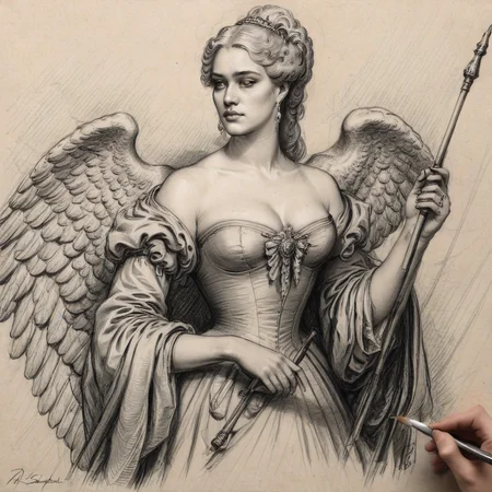 masterpiece,best quality,art by chalksketch, <lora:ChalkSketchXL:1>