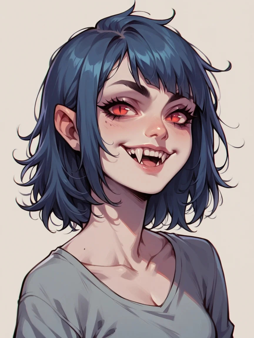 score_9, score_8_up, score_7_up, score_6_up, score_5_up, <lora:f4ngXLP:0.7> f4ng, small fangs, 1girl, smile