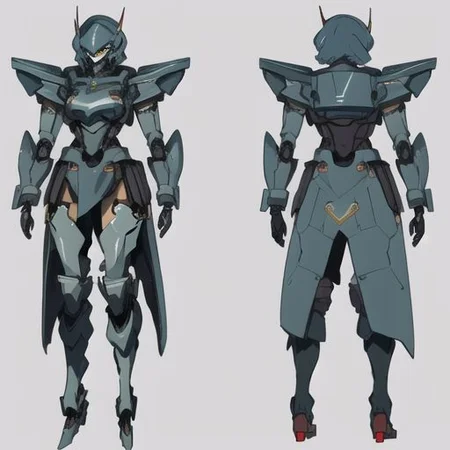 robot, mecha, dieselpunk style, mecha anime, no human yellow armored, no weapon, militaryrobot, chara-sheet, simples background, model sheet,