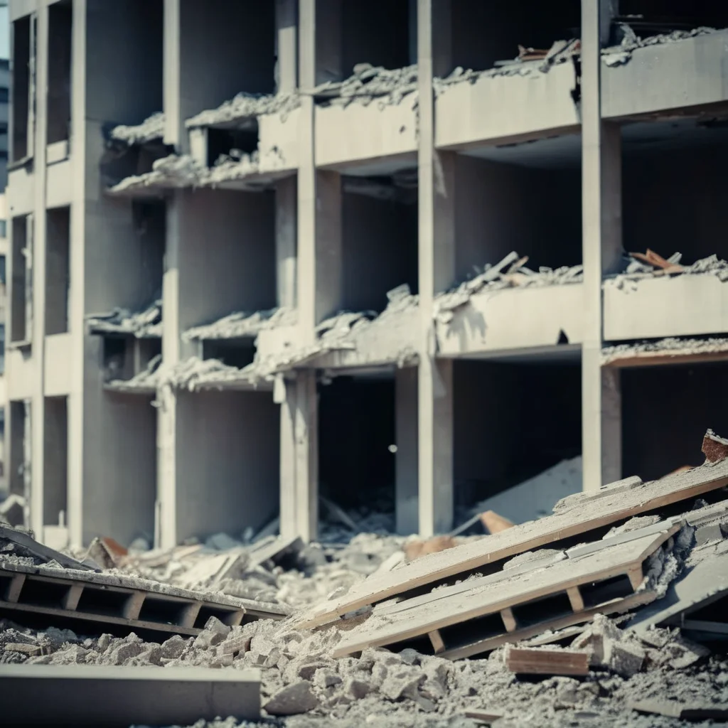 cinematic film still of <lora:cinematic explosion style:1.5>
a building that has been torn down and is being demolished cinematic explosion style, shallow depth of field, vignette, highly detailed, high budget, bokeh, cinemascope, moody, epic, gorgeous, film grain, grainy