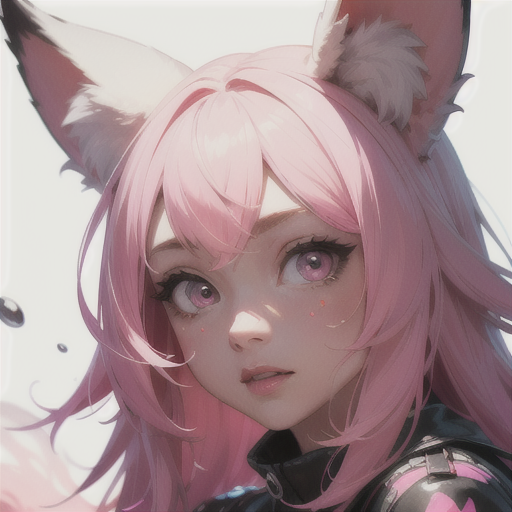 masterpiece, best quality, fox, large eyes, (cartoon), upper body, splashing, abstract, psychedelic, (neon:0.8), extremely detailed, (white background:1.3), ink, (creative:1.3), intricate detail, (pretty face), dynamic lighting, natural lighting, (pink:1.3), photorealistic, sy3 <lora:Sy3:0.35> <lora:ink-0.1-3-b28-bf16-D128-A1-1-ep64-768-DAdaptation-cosine:1>