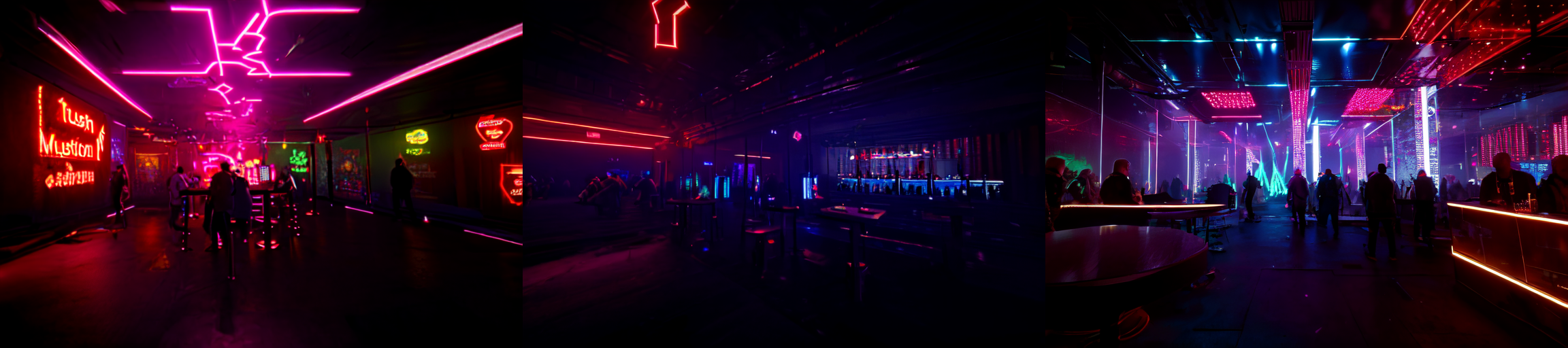 highly insanely detailed, masterpiece, top quality, best quality, highres, 4k, 8k, RAW photo, (very aesthetic, beautiful and aesthetic), 
__lazy-wildcards/subject/env-bg-interior/cyberpunk_club/prompts__, 
<lora:Cyberpunk_Club:1>, 
(1girl:1.3), 1other, 
__lazy-wildcards/dataset/background__,âââ
