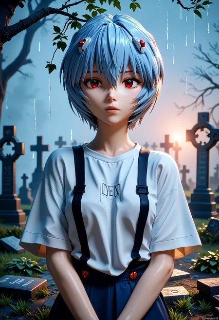 score_9, score_8_up, score_7_up, ayanami_rei, neon_genesis_evangelion, blue_hair, red_eyes, seiza, dim light, soft shadows, rainbow, after the rain, 3d, (gy4rd.safetensors:0.8), <lora:gy4rd.safetensors:0.8>