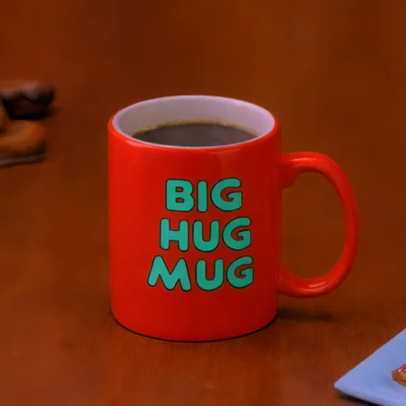 <lora:Big Hug Mug:1>Simpsons cartoon style, 
1mug, A ((dark red)) colored mug with (brown text, ((neon green outline))) on it says (BIG HUG MUG), at a cluttered table with doughnuts, pie and a log,<lora:Twin Peaks style:1>, Twin Peaks style, <lora:Twin_Peaks:1>, <lora:CineTwinPeaks-XL:1>, CineTwinPeaks