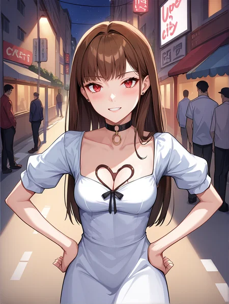 score_9, score_8_up,score_7_up, source_anime,
1girl, dress street, city, night, hob, chocolate heart, chocolate on breasts, small breasts, choker, hands on hips
<lora:chocolate heart on breasts v0.1 :0.8> <lora:Expressive_H:0.2>
