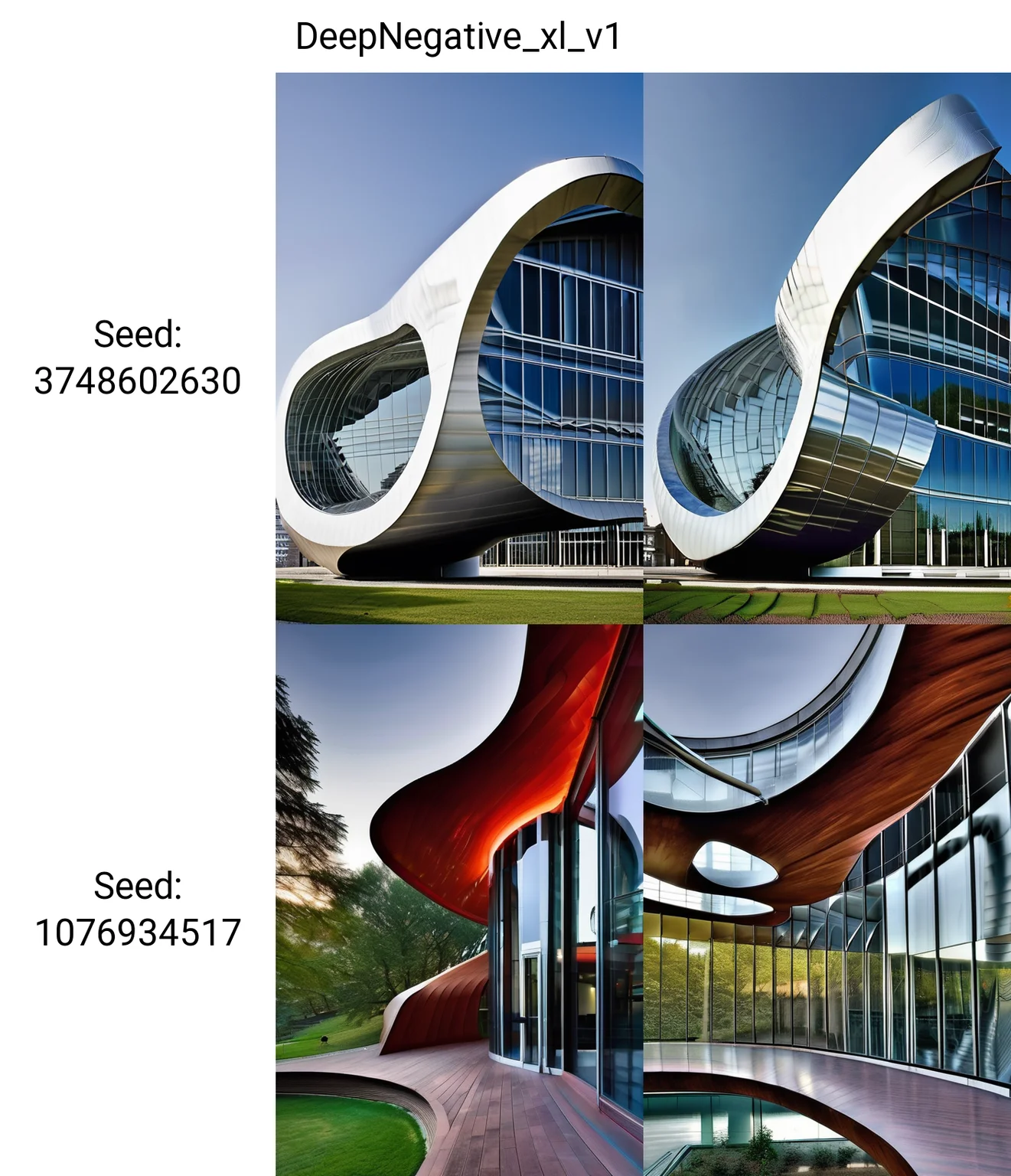masterpiece, best quality,
The building looks like a giant twisted ribbon, curving and looping around itself. It is made of glass and steel, reflecting the light and the surrounding scenery. It has no windows or doors, only openings that lead to different levels and sections. It is a masterpiece of architecture and engineering, a stunning example of creativity and innovation.