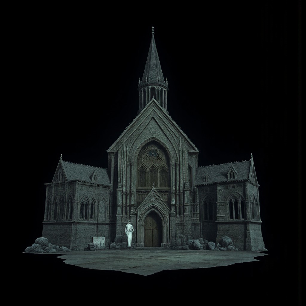 A Medieval House with elderscrolls inspired aestetics and legend of zelda
Set against a solid dark black color background to emphasize its unsettling unnatural form that emphasizes its silhouette. The medium is not a traditional painting or illustrative medium like watercolor or ink but rather a digital 3D rendering.
MikeFranchinastyle, d4artstyle, d4concept, , bbstyle,, horror theme,, zbrush, ZBClay model of a gray sculpture, 1990's, 1990's style