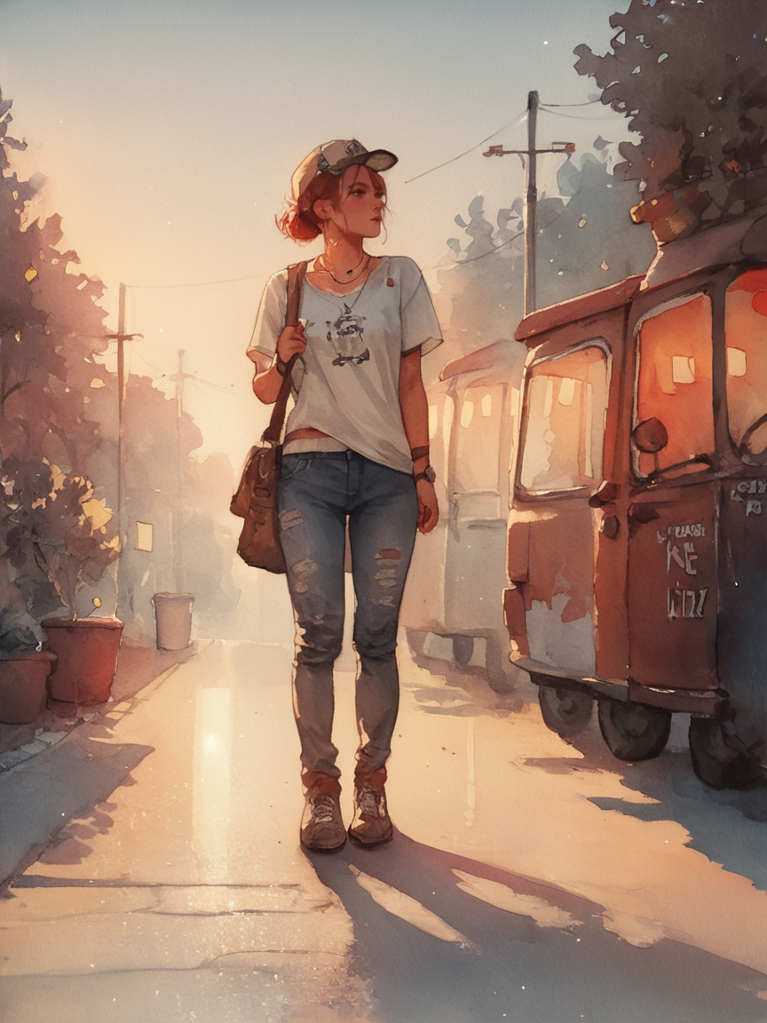 score_9, score_8_up, score_7_up, score_6_up, score_5_up, score_4_up,   <lora:p3np0v4cXLP:1>  p3np0v4c, watercolor, 1girl