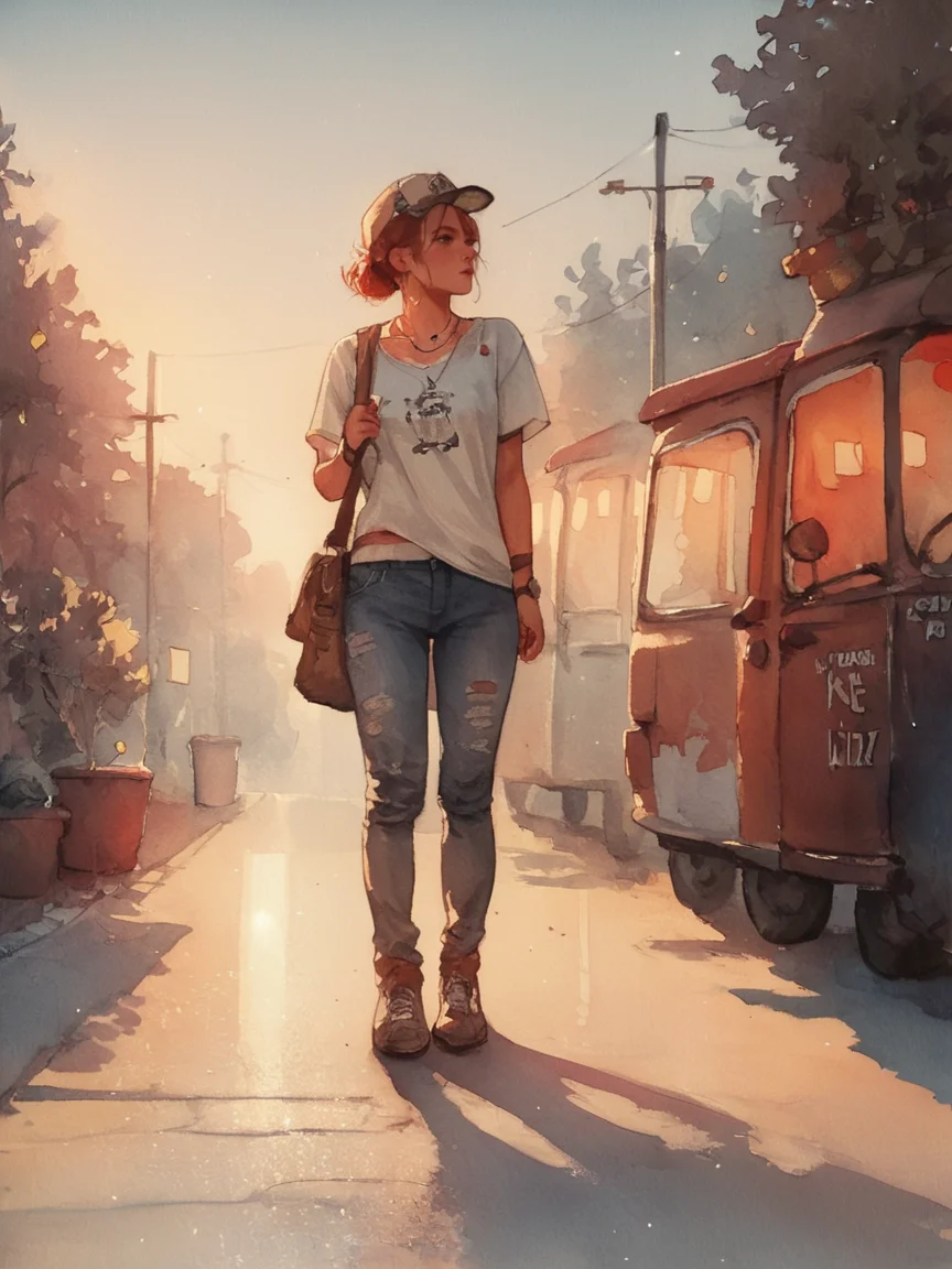 score_9, score_8_up, score_7_up, score_6_up, score_5_up, score_4_up,   <lora:p3np0v4cXLP:1>  p3np0v4c, watercolor, 1girl